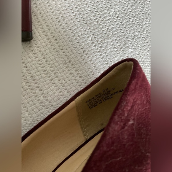 Andrew Geller Red Velvet Heels with Stiletto - Picture 5 of 7